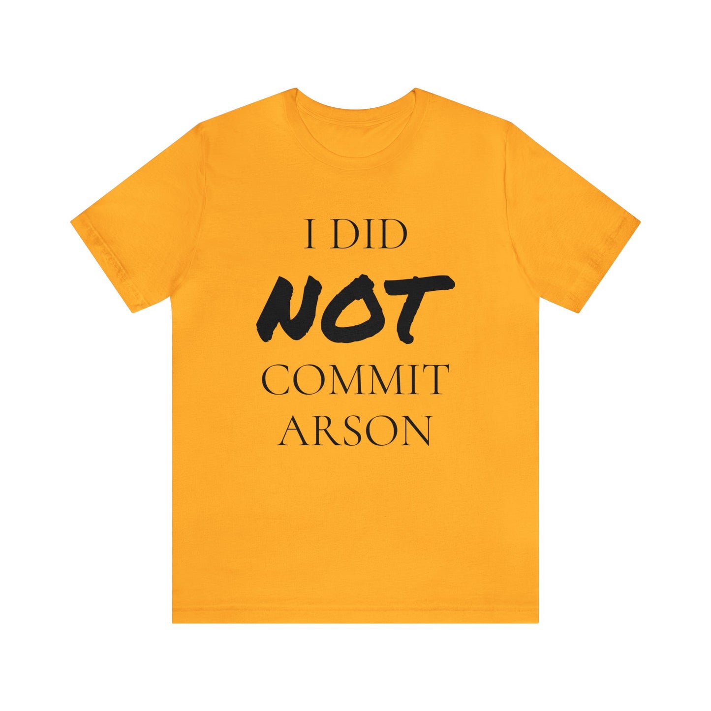 I Did NOT Commit Arson Unisex Tee