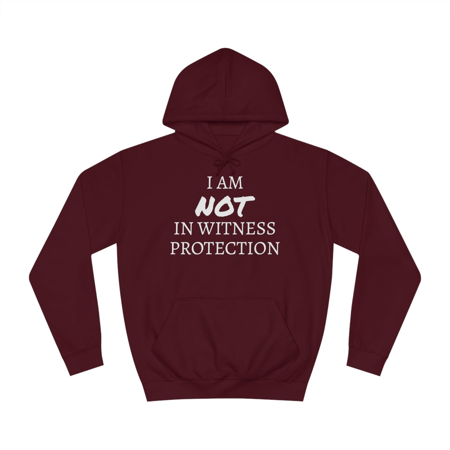 I Am NOT In Witness Protection Unisex Hoodie